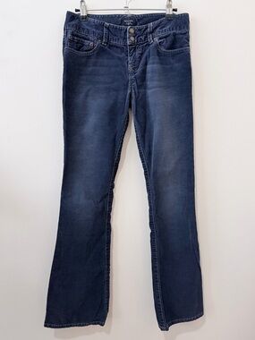 Abercrombie & Fitch Y2K 90sVintage Low Rise Flare Corduroy Jeans Pants Blue 0